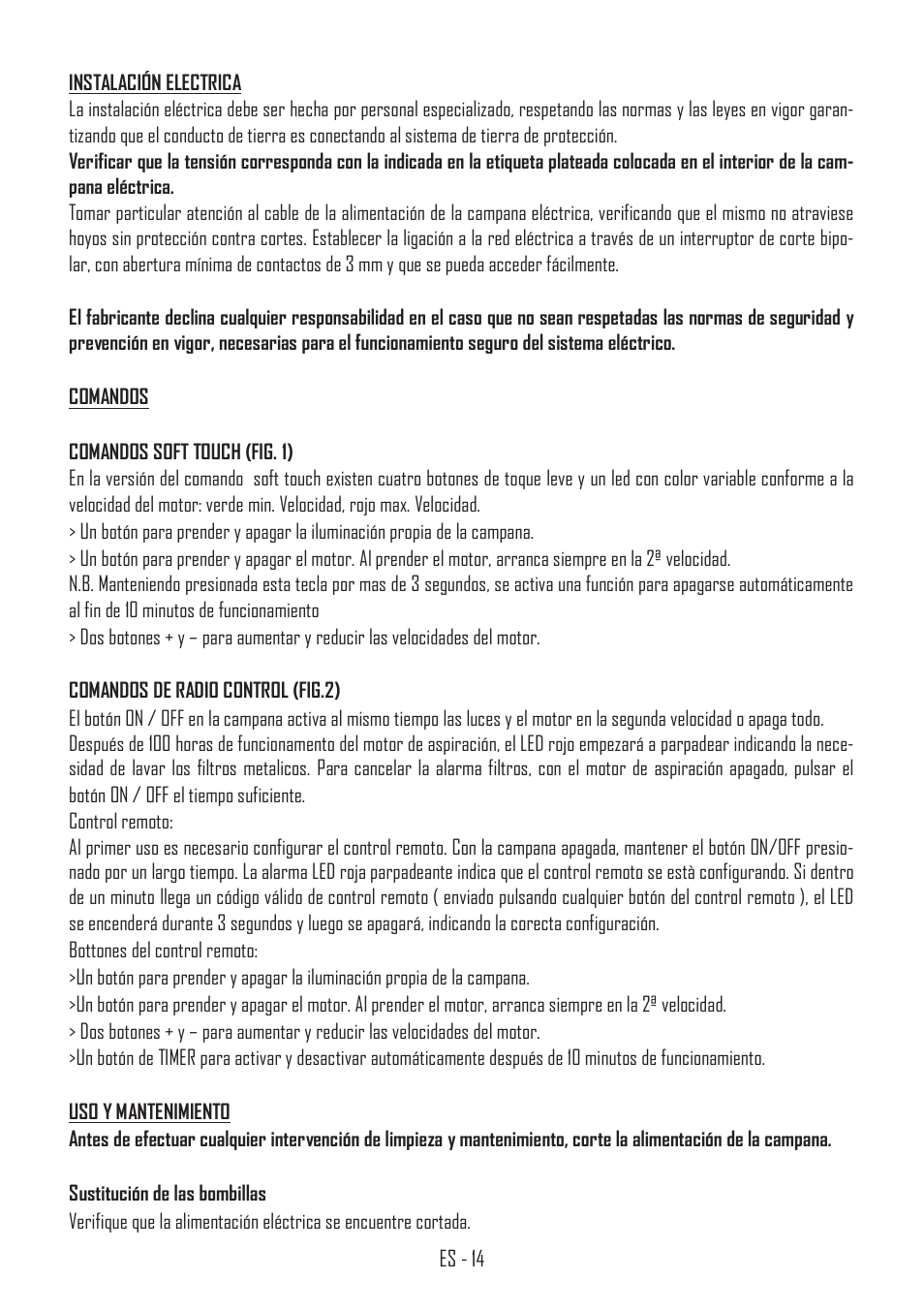 Fulgor Milano SHC 9011 RC X User Manual | Page 17 / 32