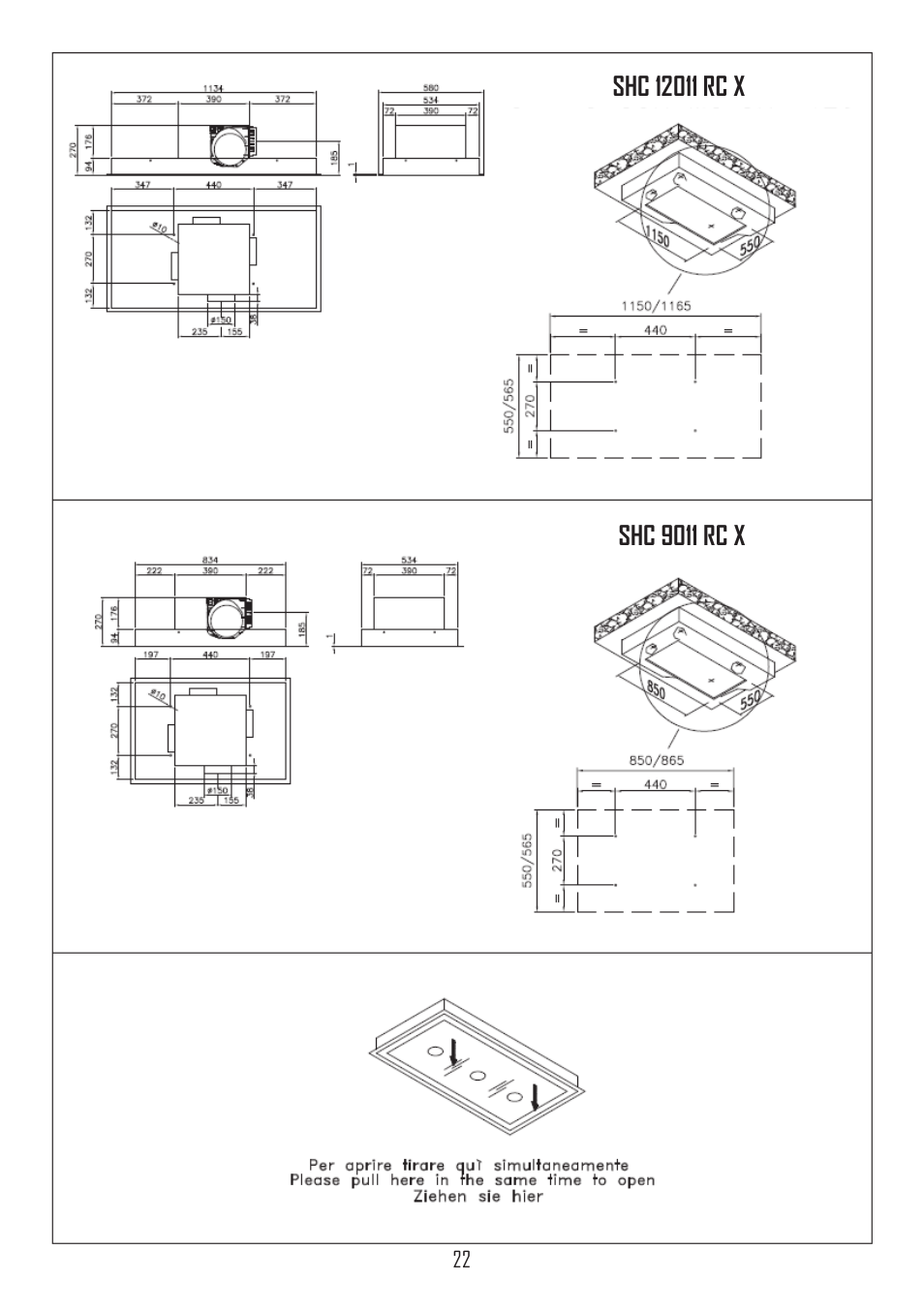 Fulgor Milano SHC 9011 RC X User Manual | Page 25 / 32