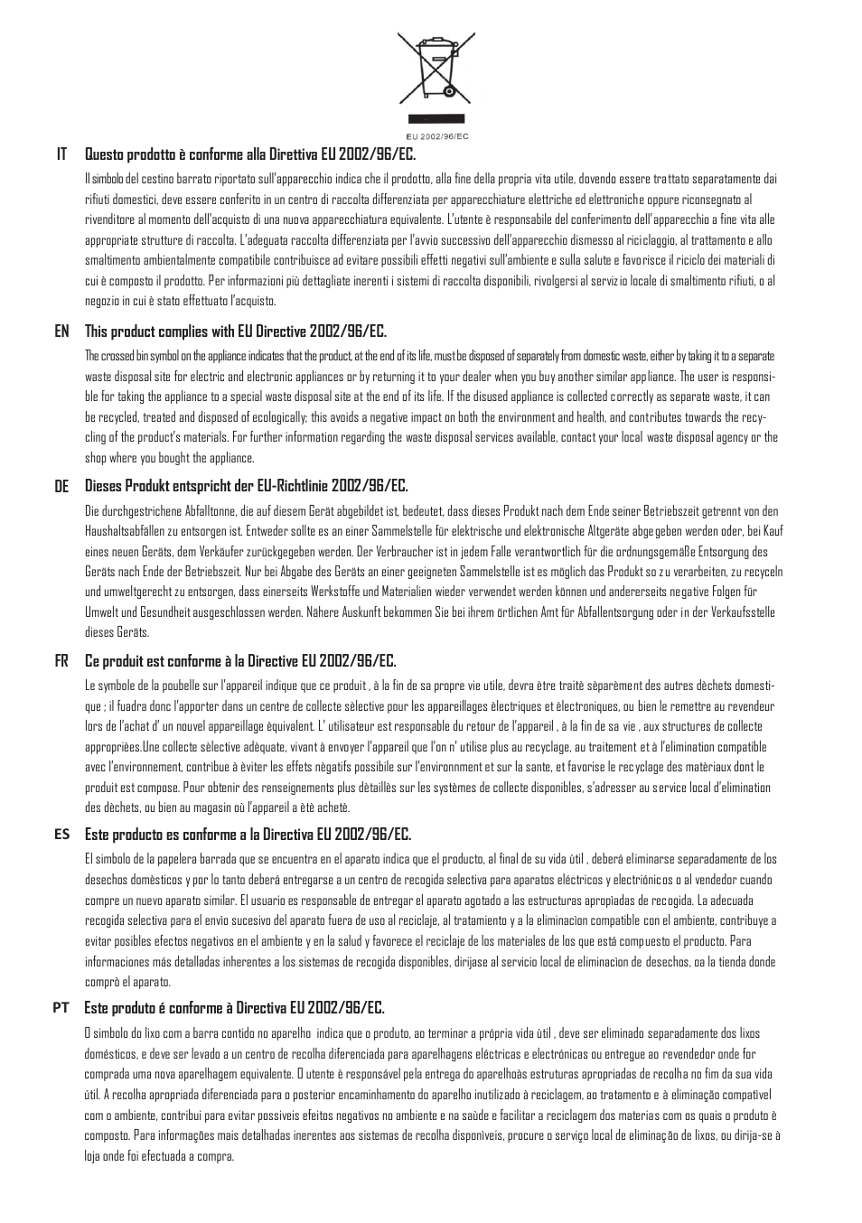 Fulgor Milano SHC 9011 RC X User Manual | Page 3 / 32
