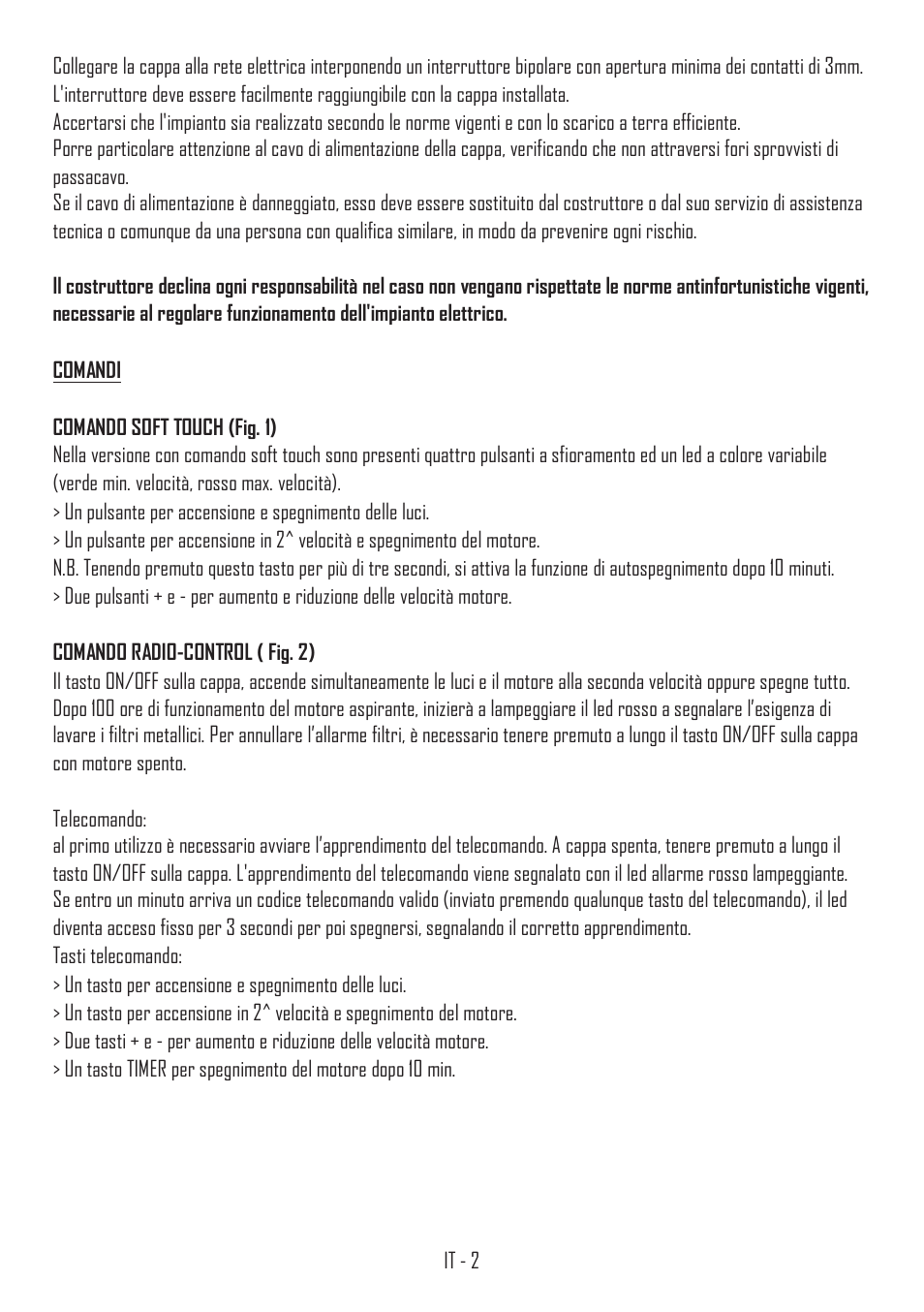 Fulgor Milano SHC 9011 RC X User Manual | Page 5 / 32