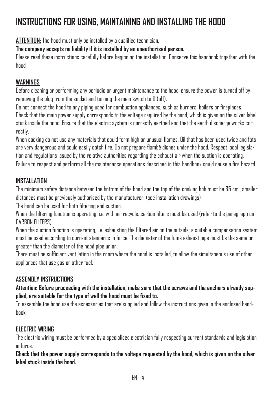 Fulgor Milano SHC 9011 RC X User Manual | Page 7 / 32