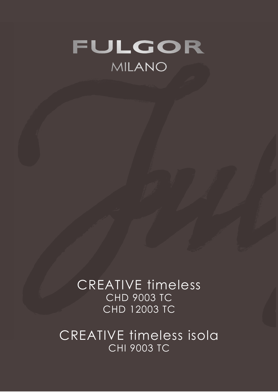 Fulgor Milano CHD 9003 TC User Manual | 36 pages