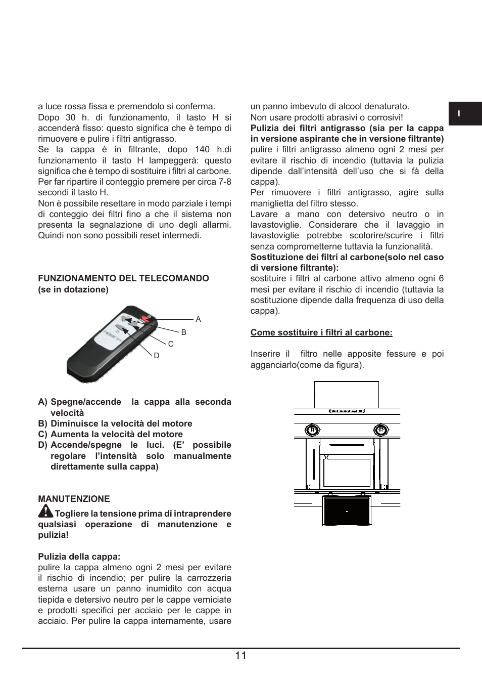 Fulgor Milano CHD 9003 TC User Manual | Page 11 / 36