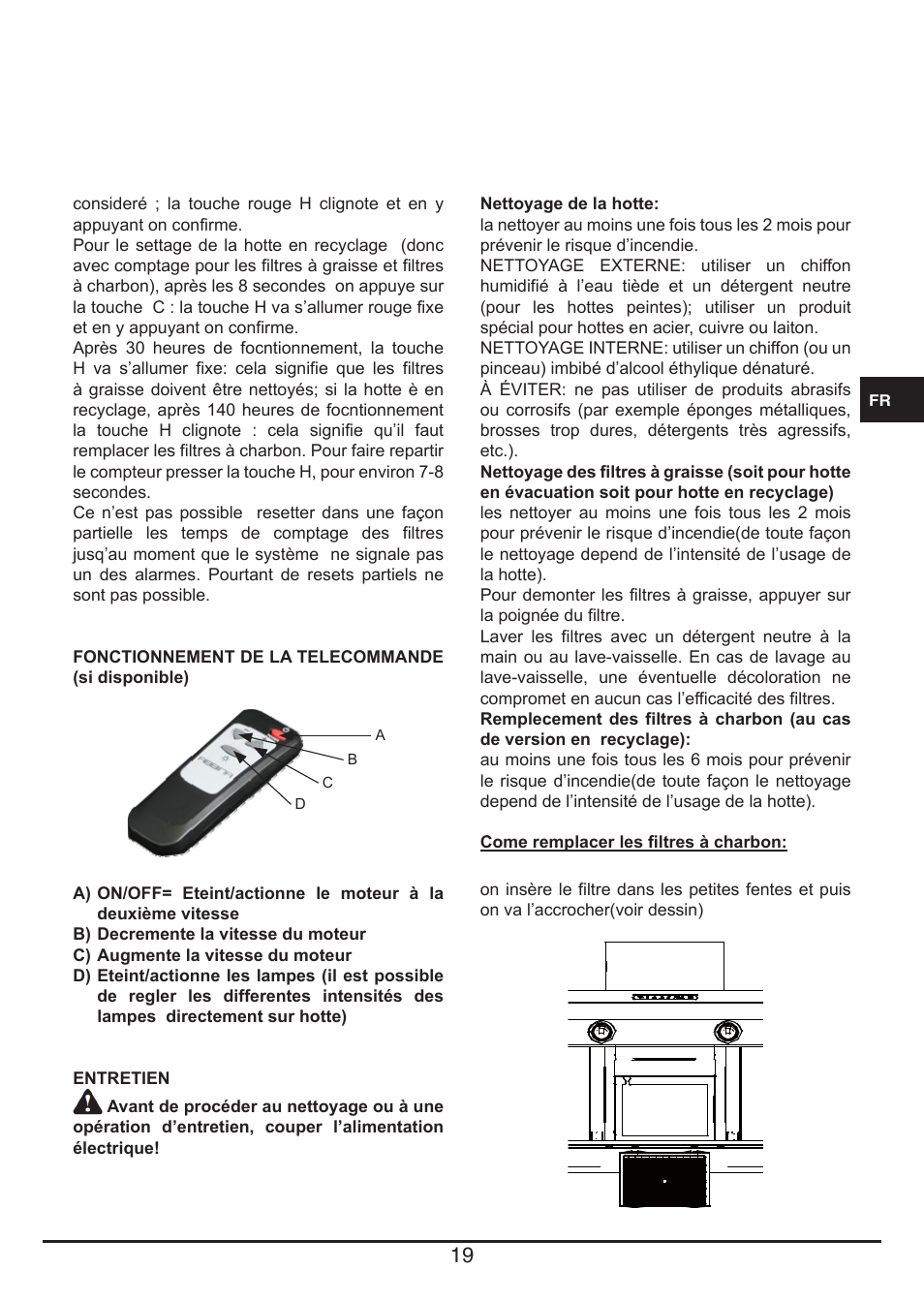 Fulgor Milano CHD 9003 TC User Manual | Page 19 / 36