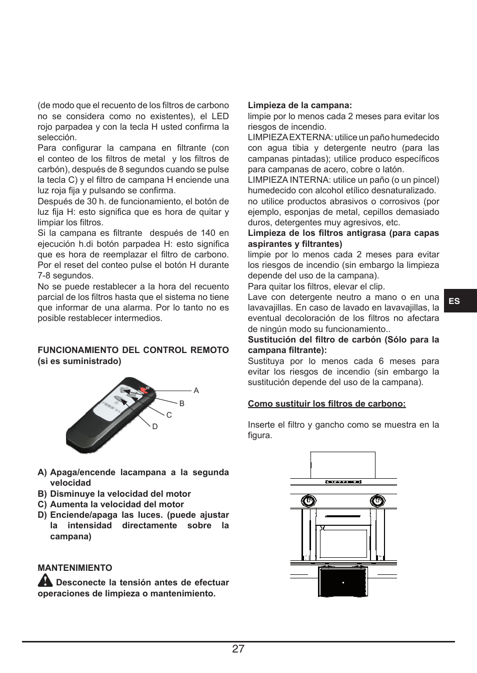 Fulgor Milano CHD 9003 TC User Manual | Page 27 / 36