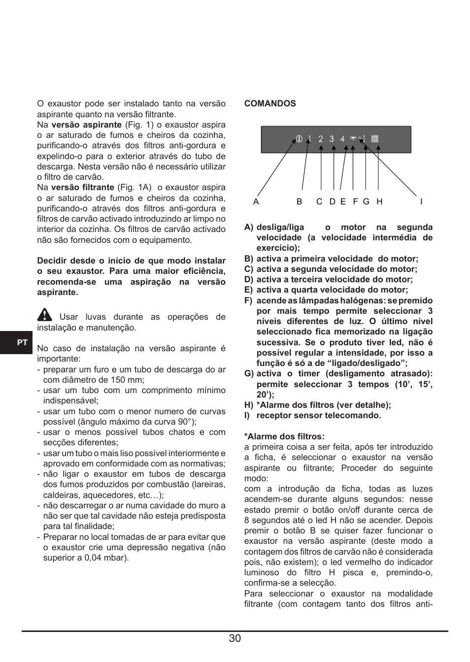 Fulgor Milano CHD 9003 TC User Manual | Page 30 / 36