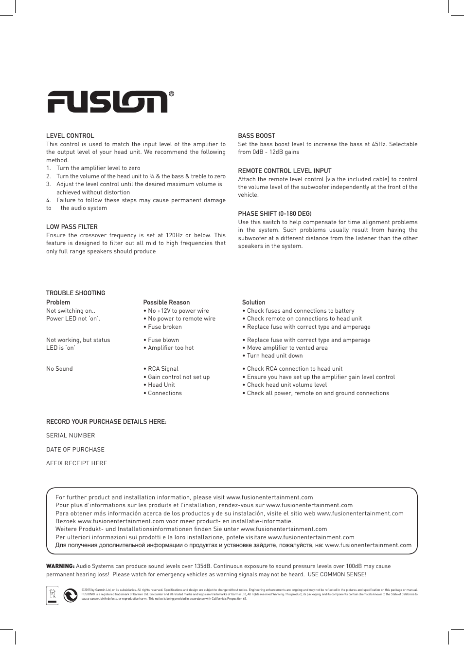 Fusion CP-AS1080 User Manual | Page 2 / 2