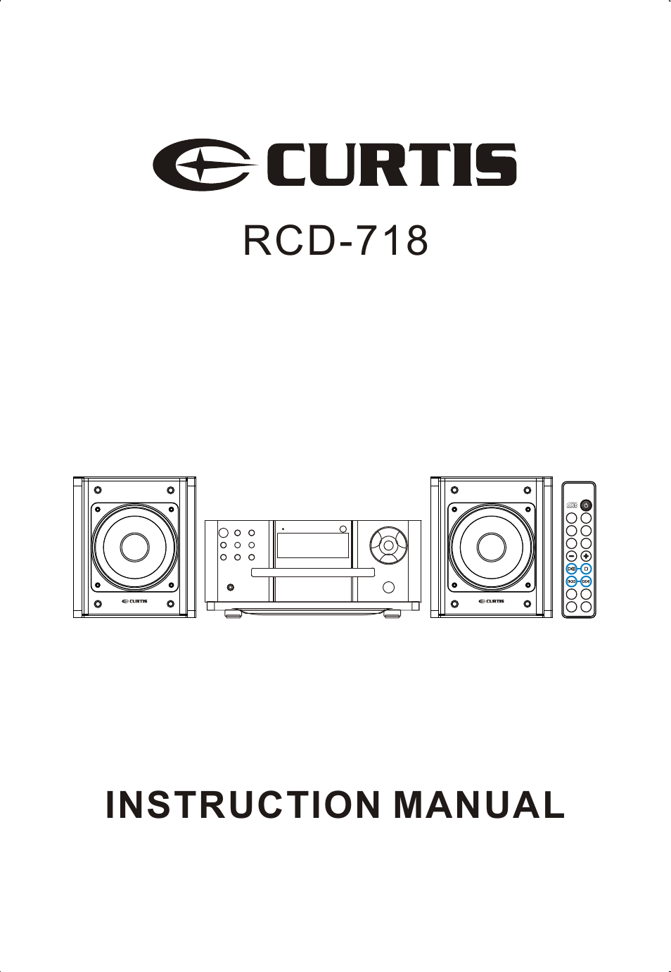 Curtis RCD-718 User Manual | 13 pages