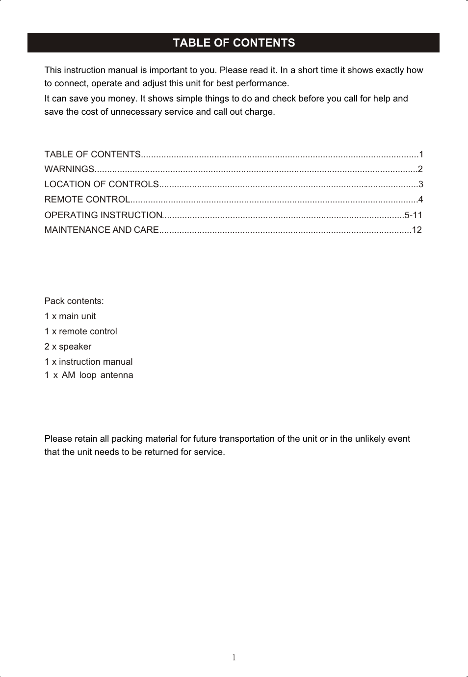 Curtis RCD-718 User Manual | Page 2 / 13