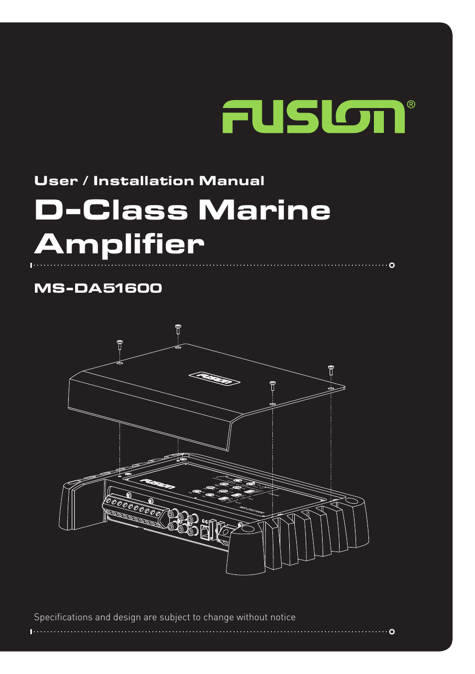 Fusion MS-DA51600 User Manual | 12 pages