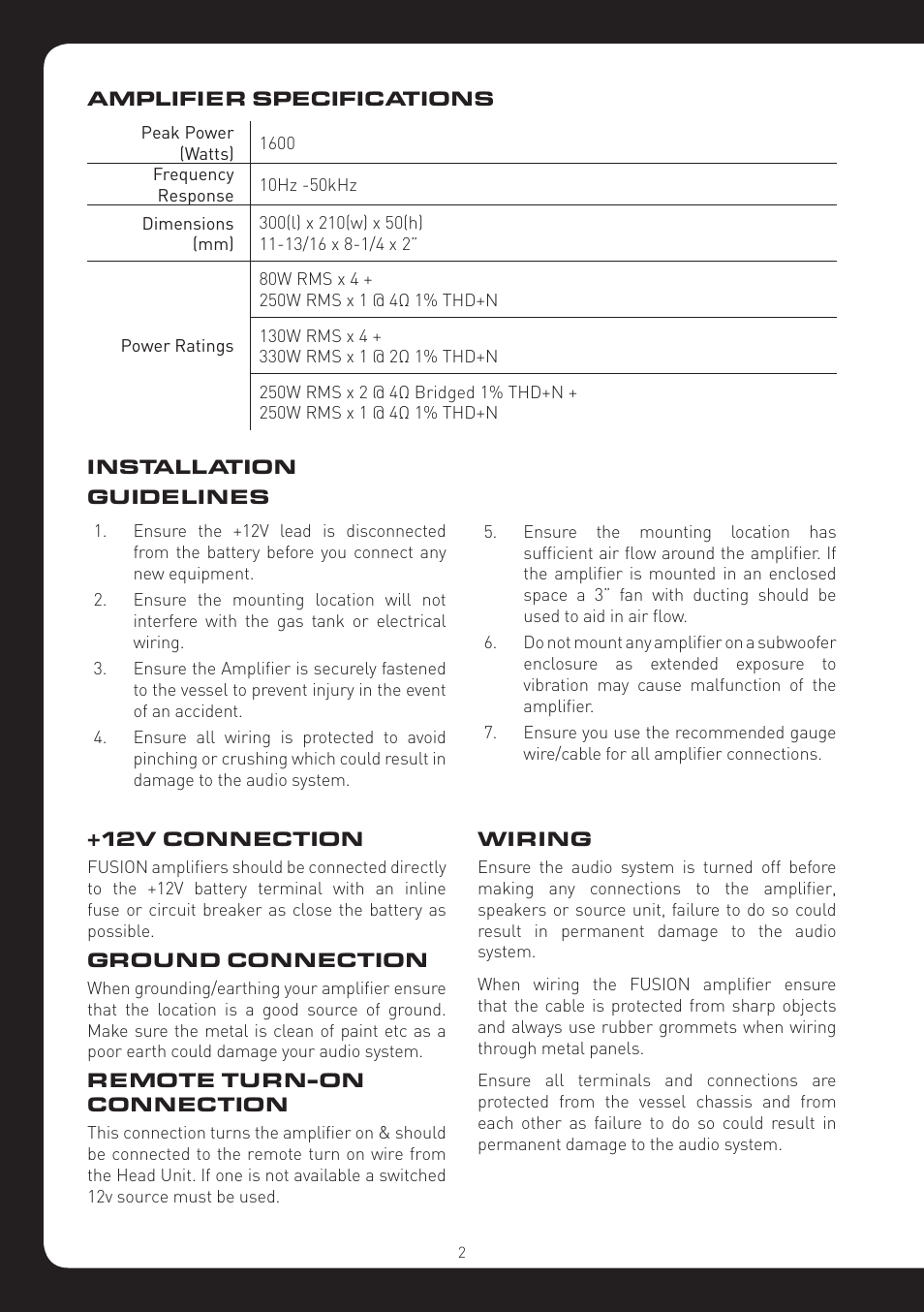 Fusion MS-DA51600 User Manual | Page 2 / 12