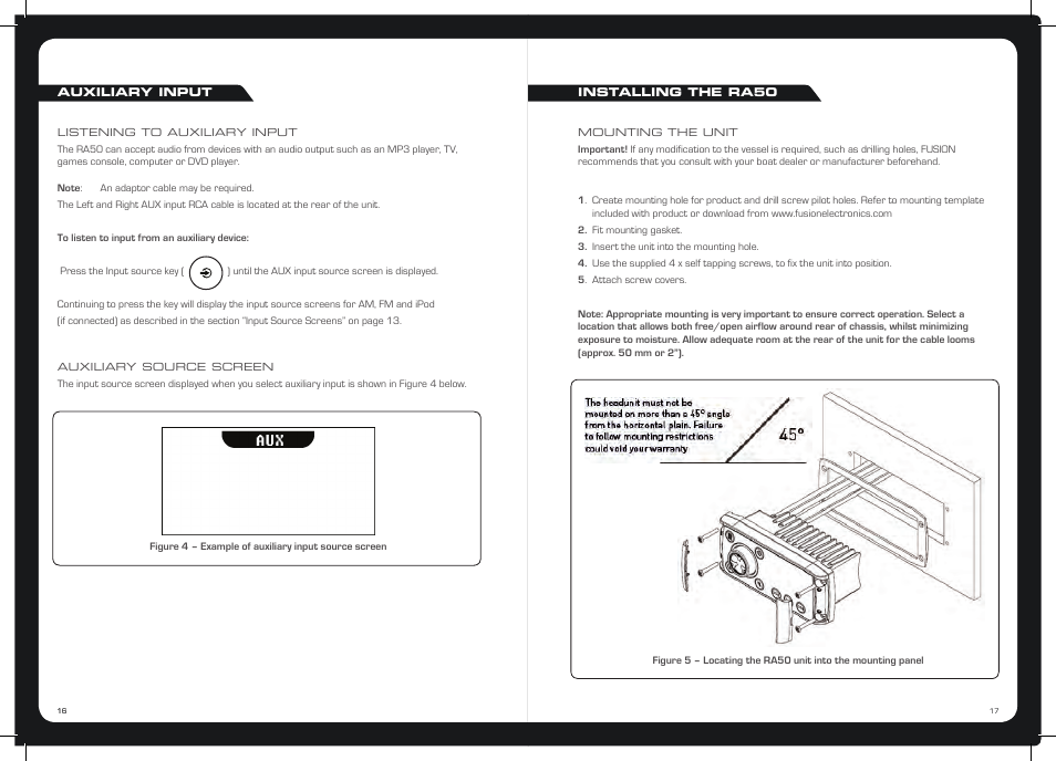 Fusion MS-RA50 User Manual | Page 16 / 16