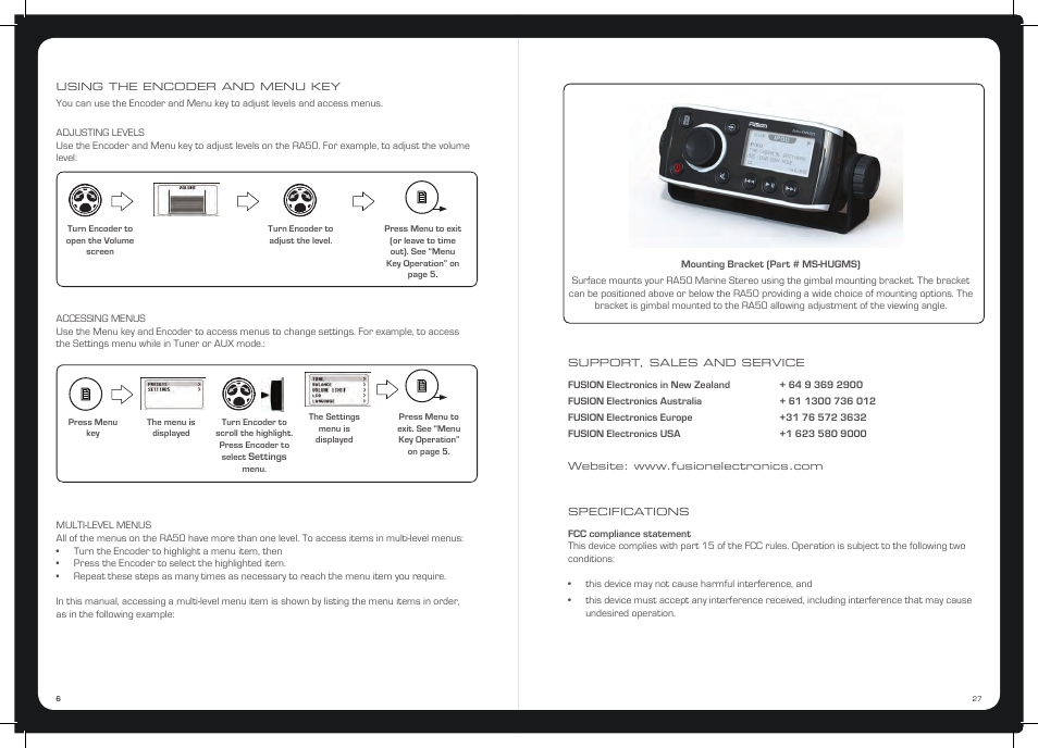 Fusion MS-RA50 User Manual | Page 6 / 16