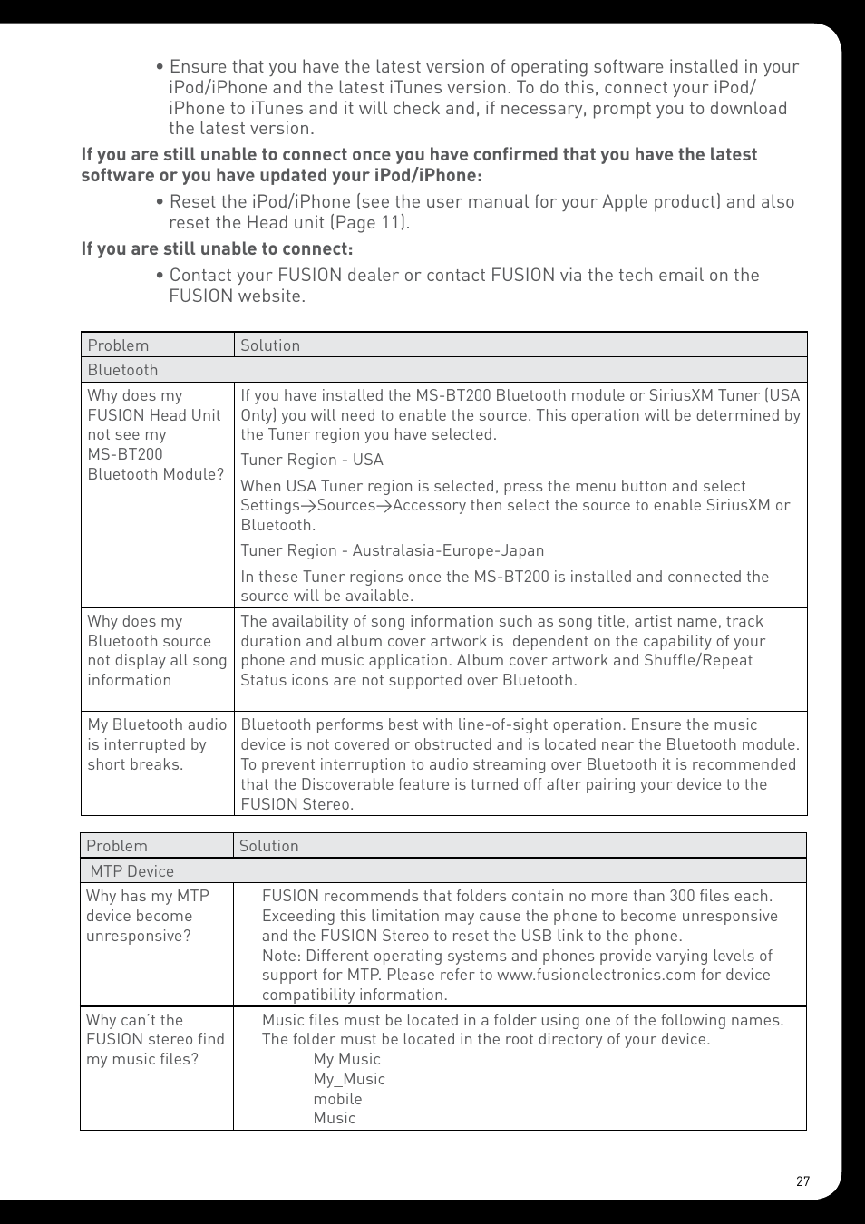 Fusion MS-RA205 User Manual | Page 27 / 32