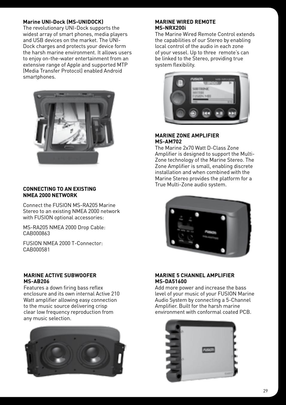 Fusion MS-RA205 User Manual | Page 29 / 32