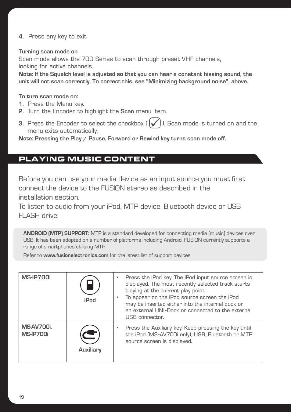 Fusion MS-AV700i User Manual | Page 20 / 68