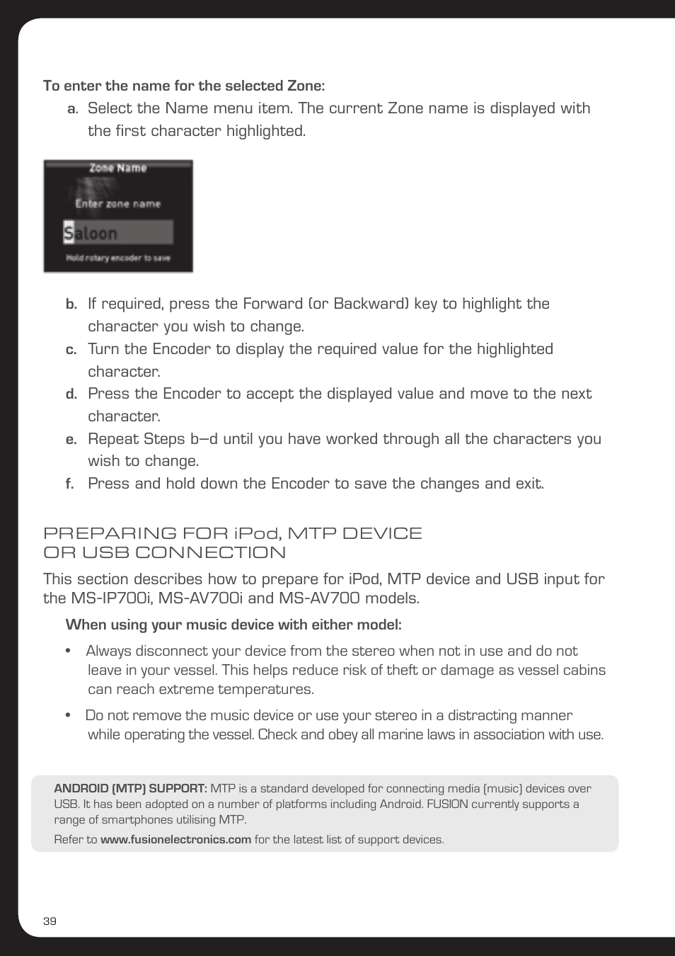 Fusion MS-AV700i User Manual | Page 40 / 68