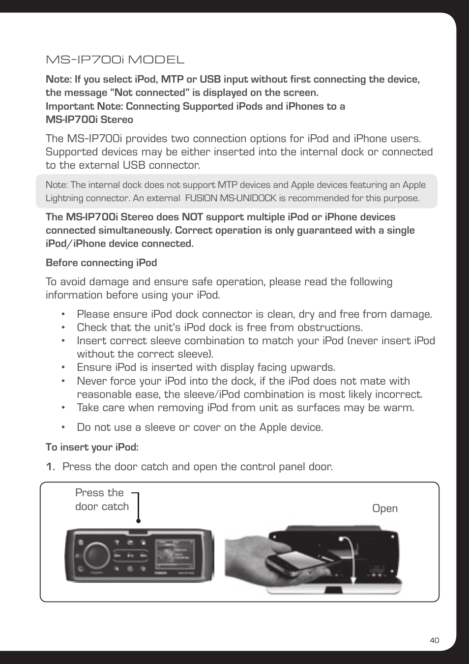 Fusion MS-AV700i User Manual | Page 41 / 68