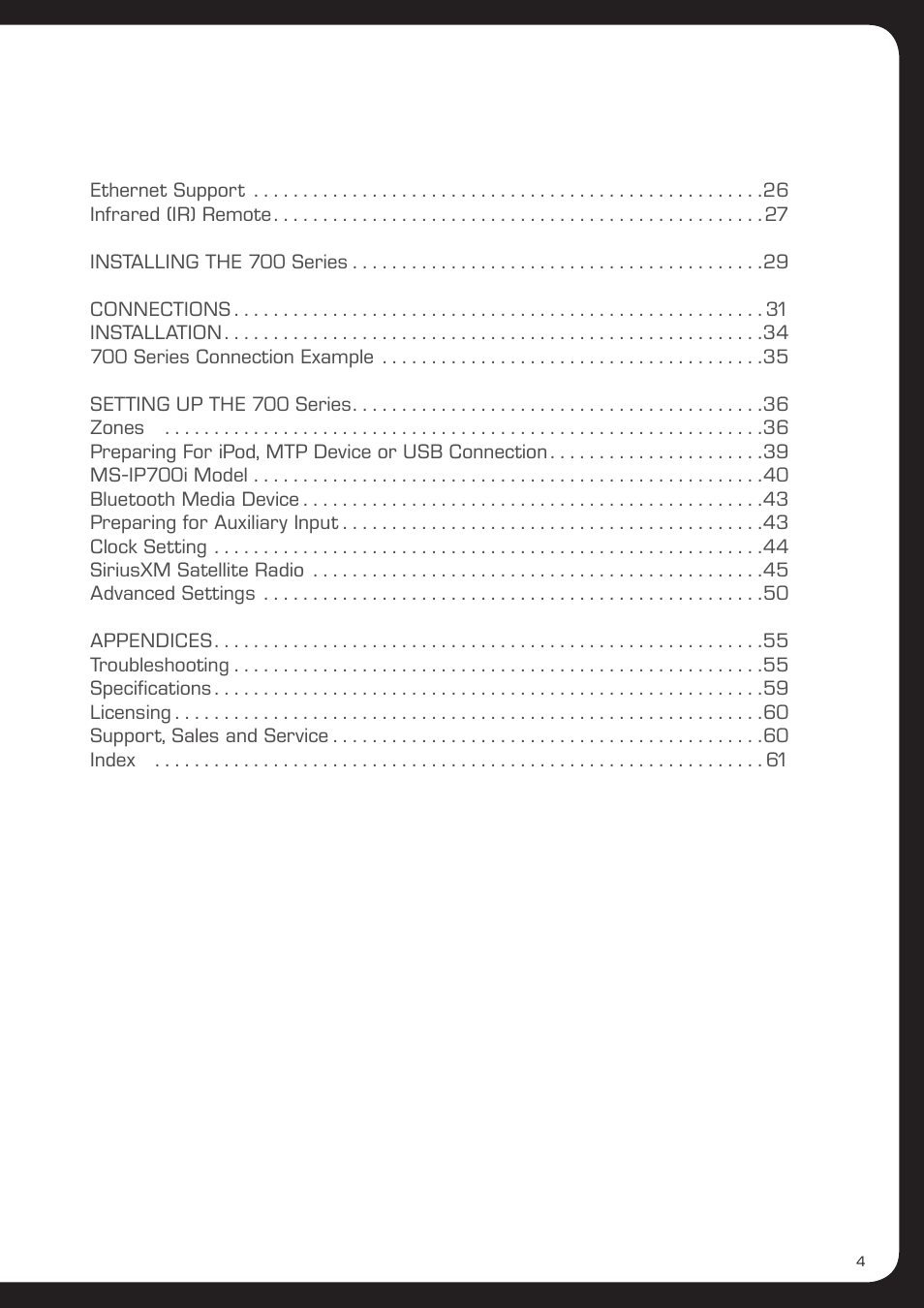 Fusion MS-AV700i User Manual | Page 5 / 68