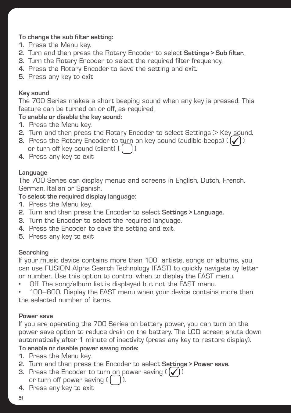 Fusion MS-AV700i User Manual | Page 52 / 68