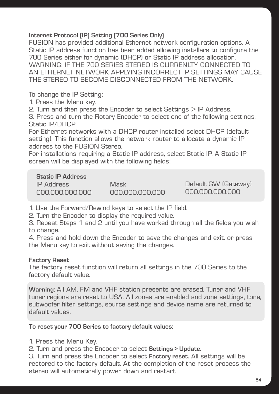 Fusion MS-AV700i User Manual | Page 55 / 68