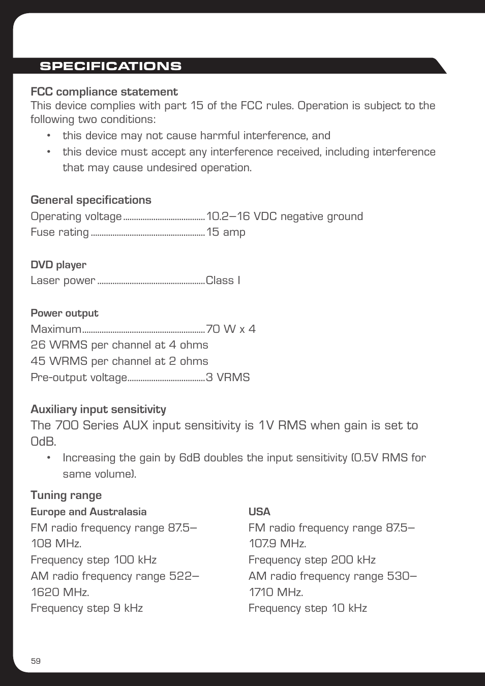 Fusion MS-AV700i User Manual | Page 60 / 68