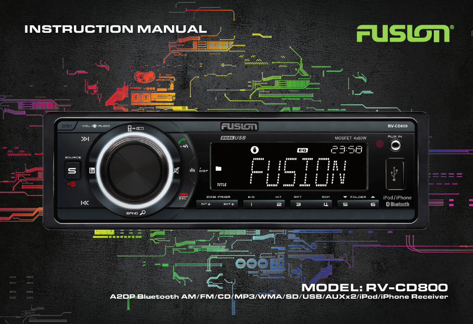 Fusion RV-CD800 User Manual | 32 pages