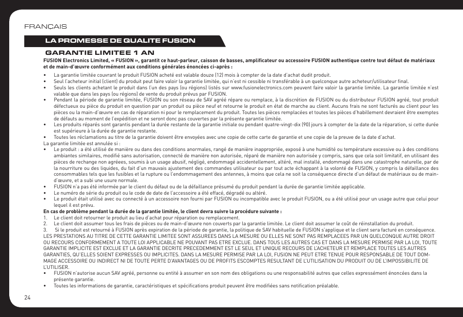 Fusion RV-CD800 User Manual | Page 24 / 32
