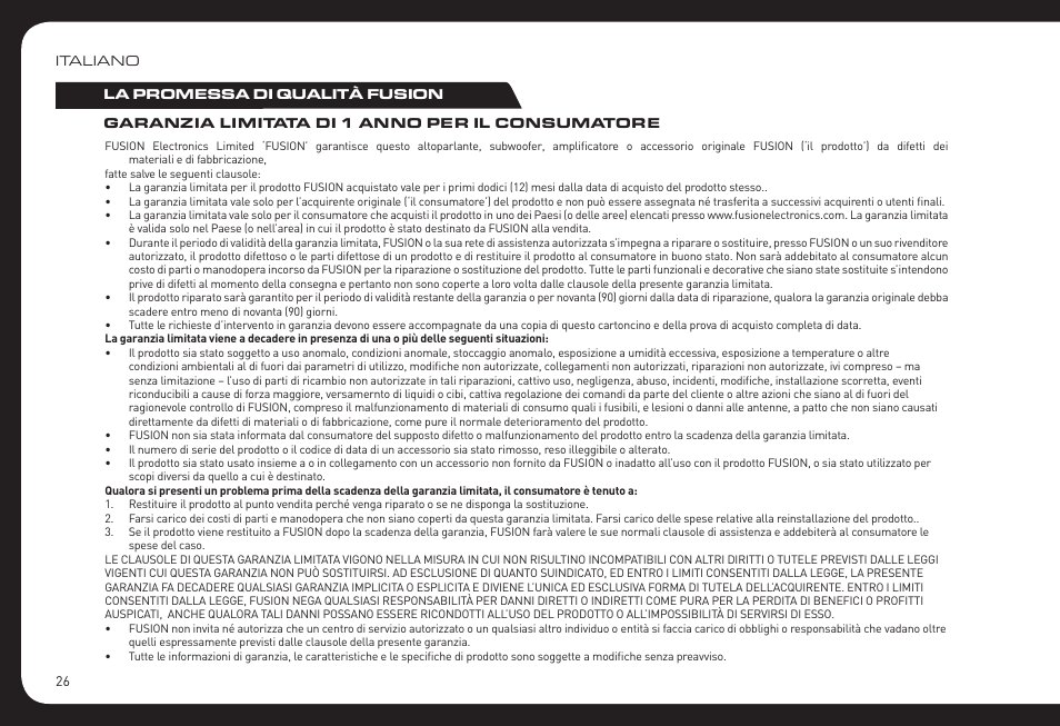Fusion RV-CD800 User Manual | Page 26 / 32