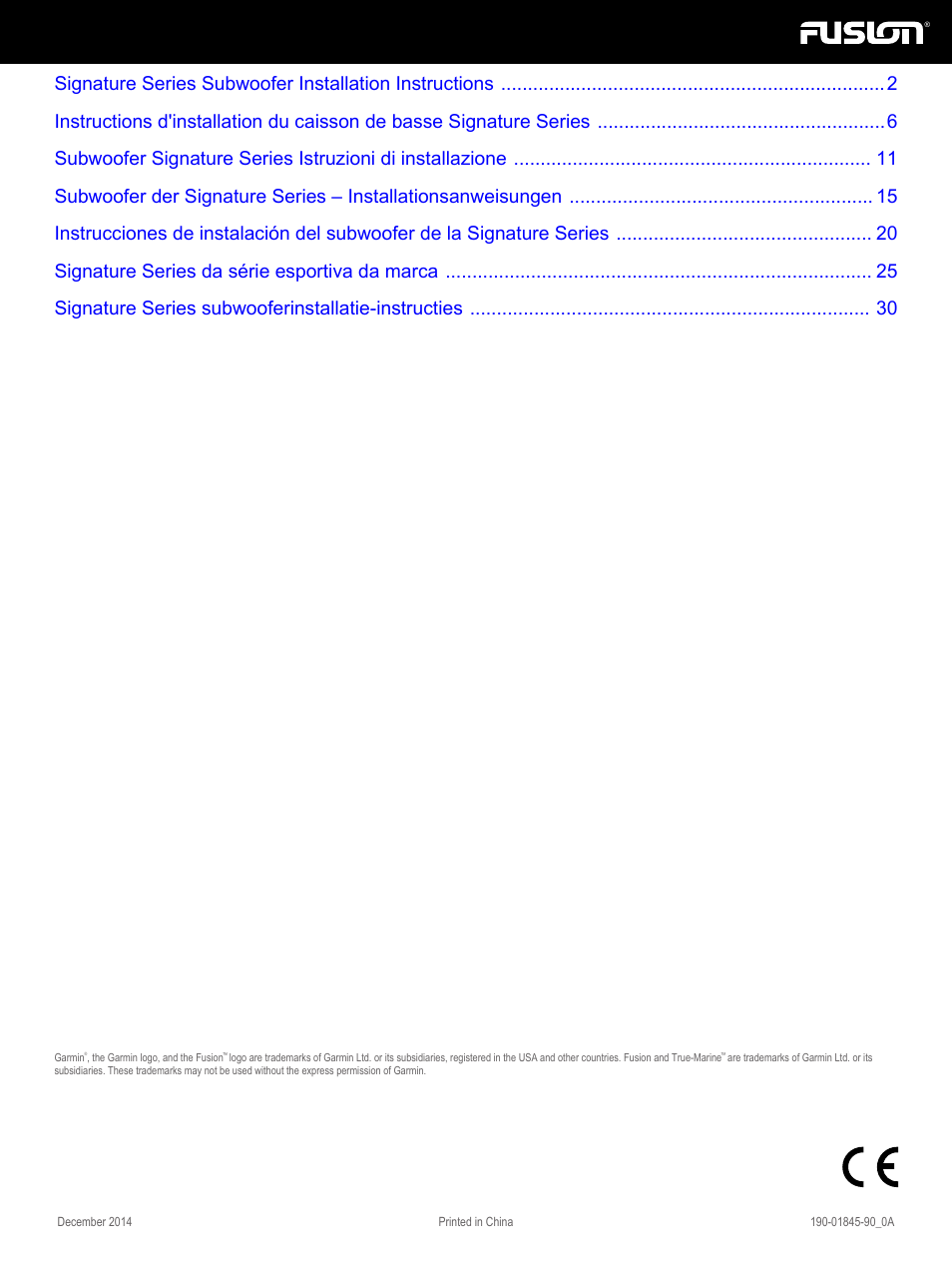 Fusion SG-SL10SPW User Manual | 34 pages