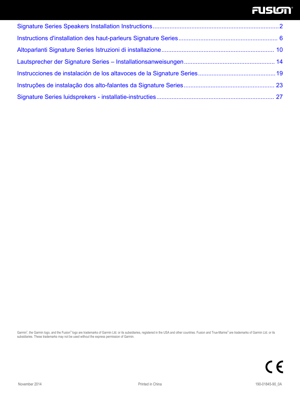 Fusion SG-F65W User Manual | 30 pages