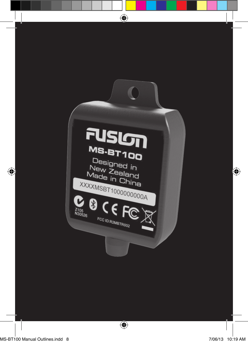 Fusion MS-BT100 User Manual | Page 8 / 8