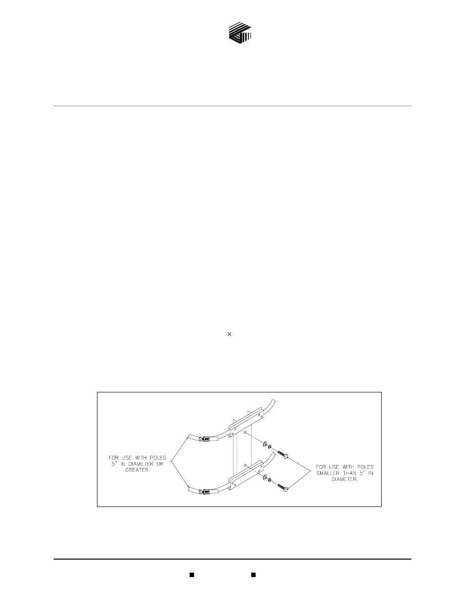 GAI-Tronics 230-001 Pole-Mounting Kit User Manual | 3 pages