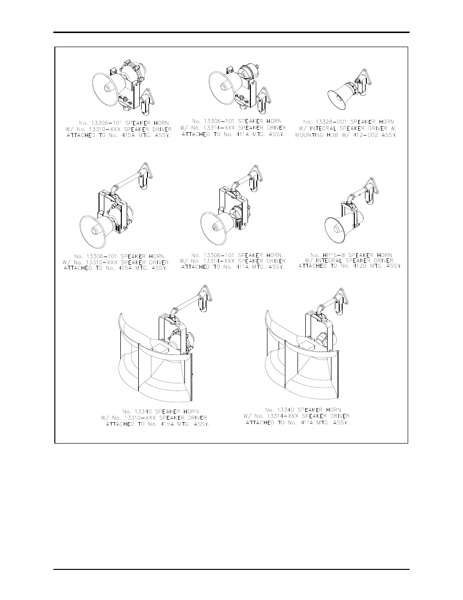 GAI-Tronics Speaker / Horn Installation for  GAI-Tronics Communication System User Manual | Page 8 / 8