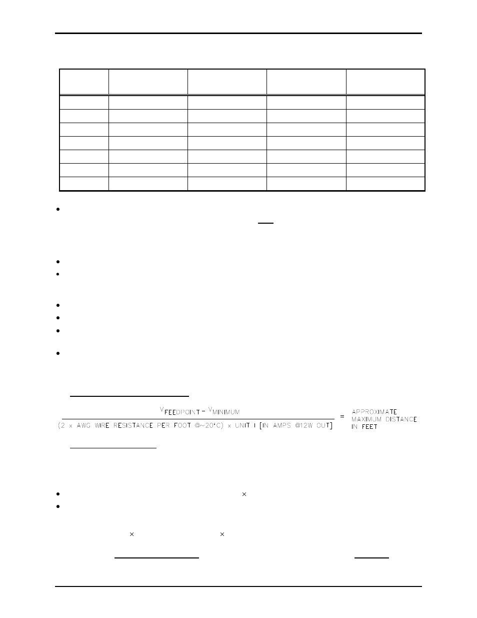 Maximum cable distance in feet | GAI-Tronics 700 Series 24 V DC Page/Party Systems User Manual | Page 3 / 14