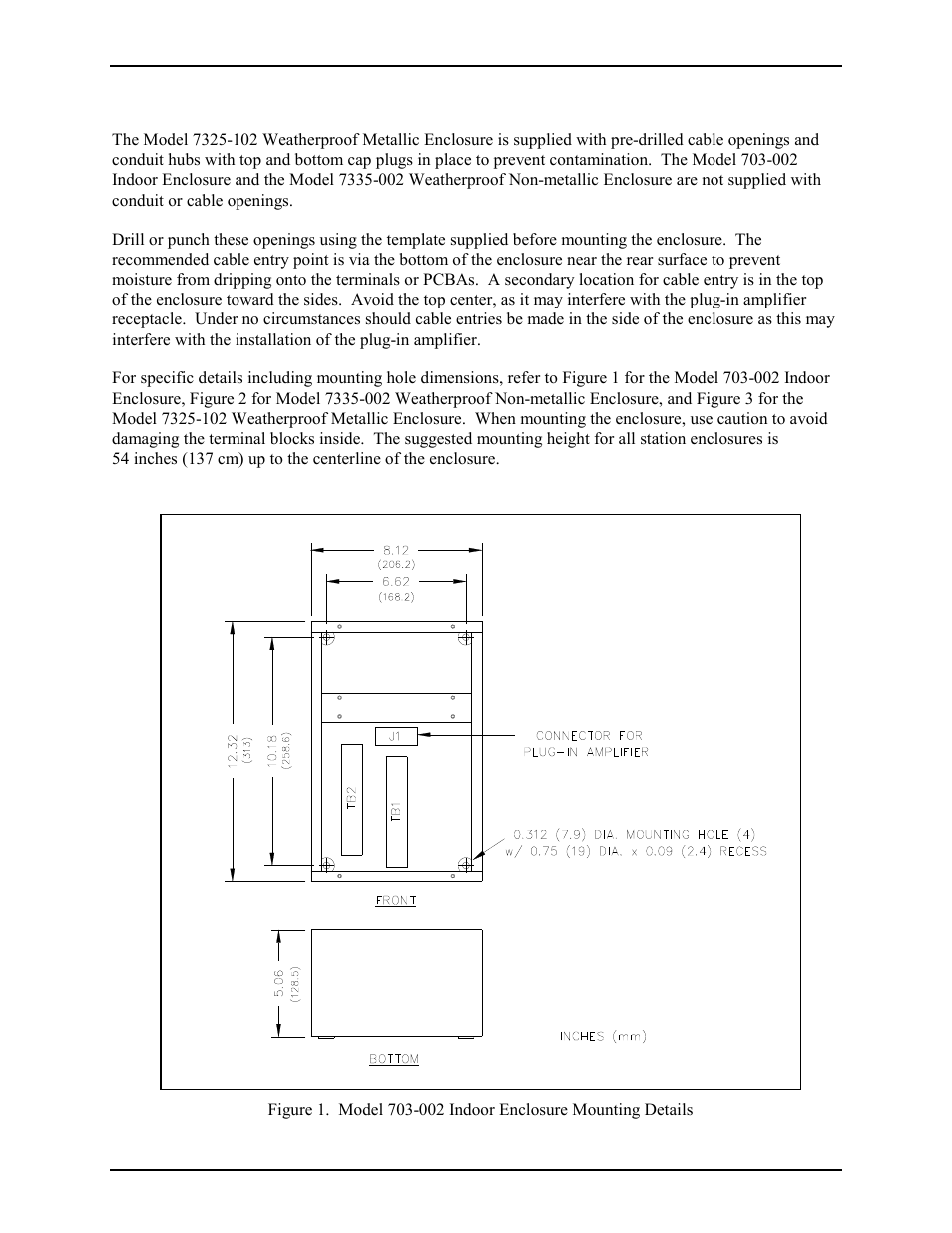 Mounting | GAI-Tronics 7335-002 Multi-Party 24 V DC Amplifier Enclosures User Manual | Page 4 / 13