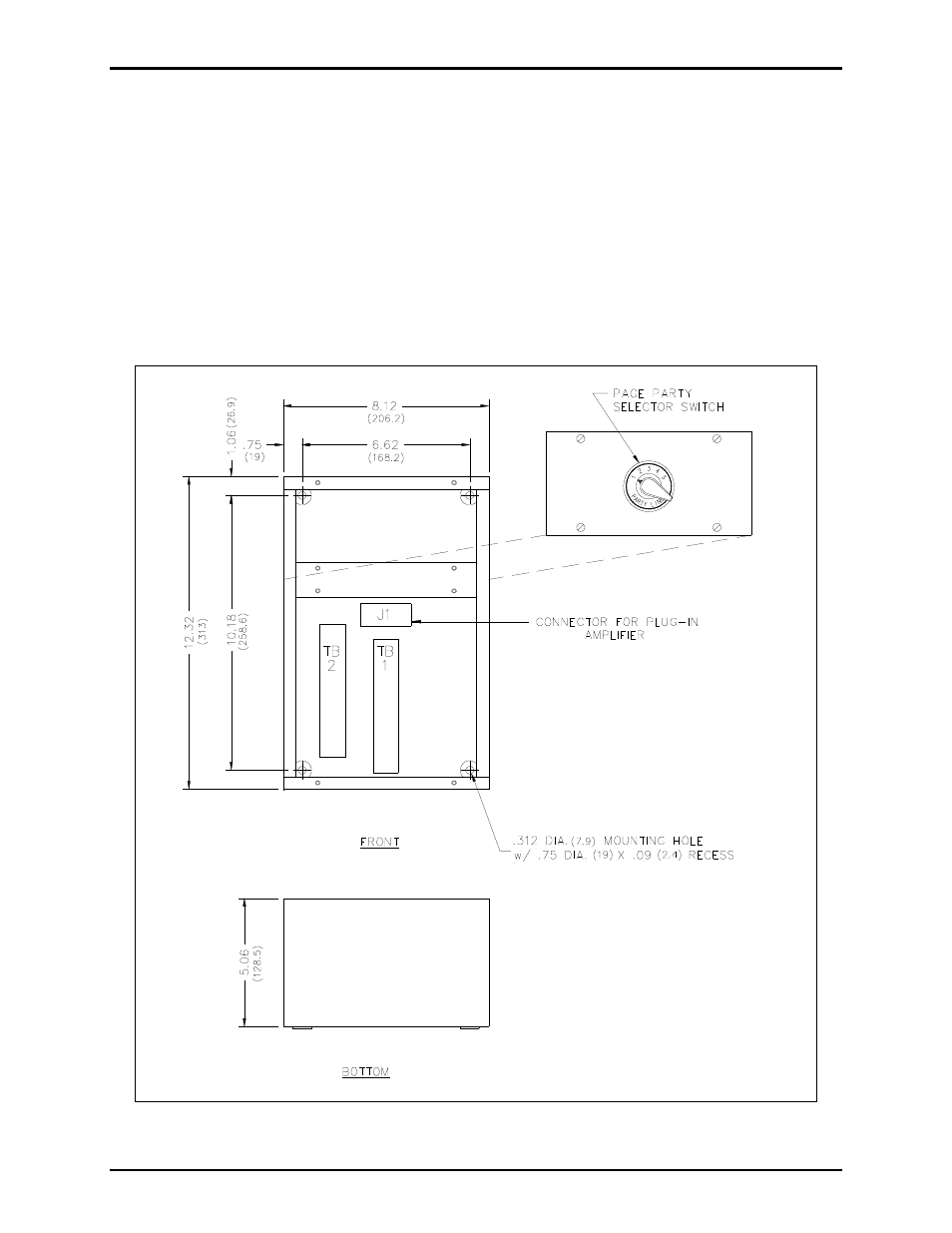 Mounting | GAI-Tronics 703A Indoor Multi-Party 115 V AC Amplifier Enclosure User Manual | Page 2 / 8