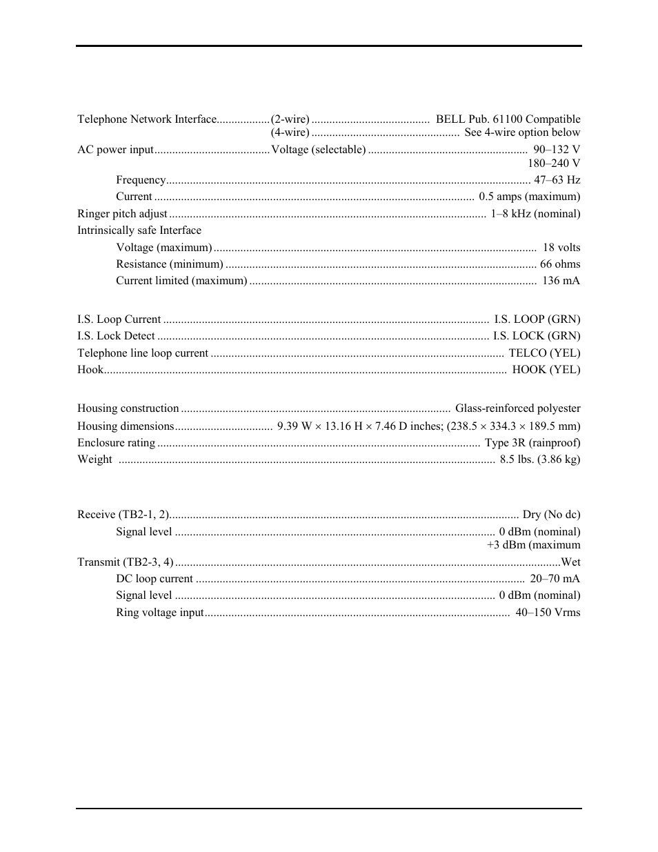Model 263-000 isolation barrier unit | GAI-Tronics 262-001 Intrinsically-Safe Telephones User Manual | Page 10 / 13