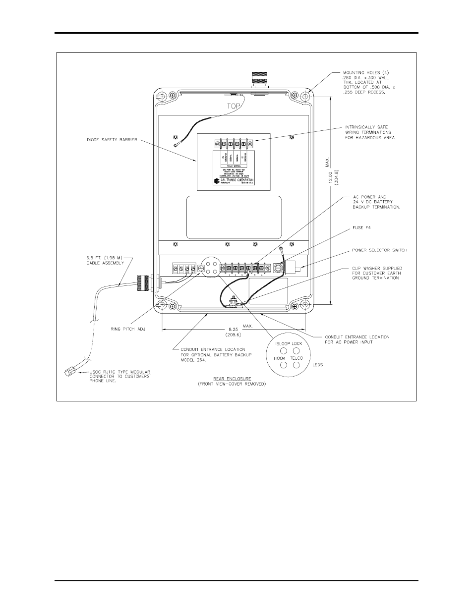 GAI-Tronics 263-000 Isolation Barrier Unit (I.S. Phone) User Manual | Page 5 / 14