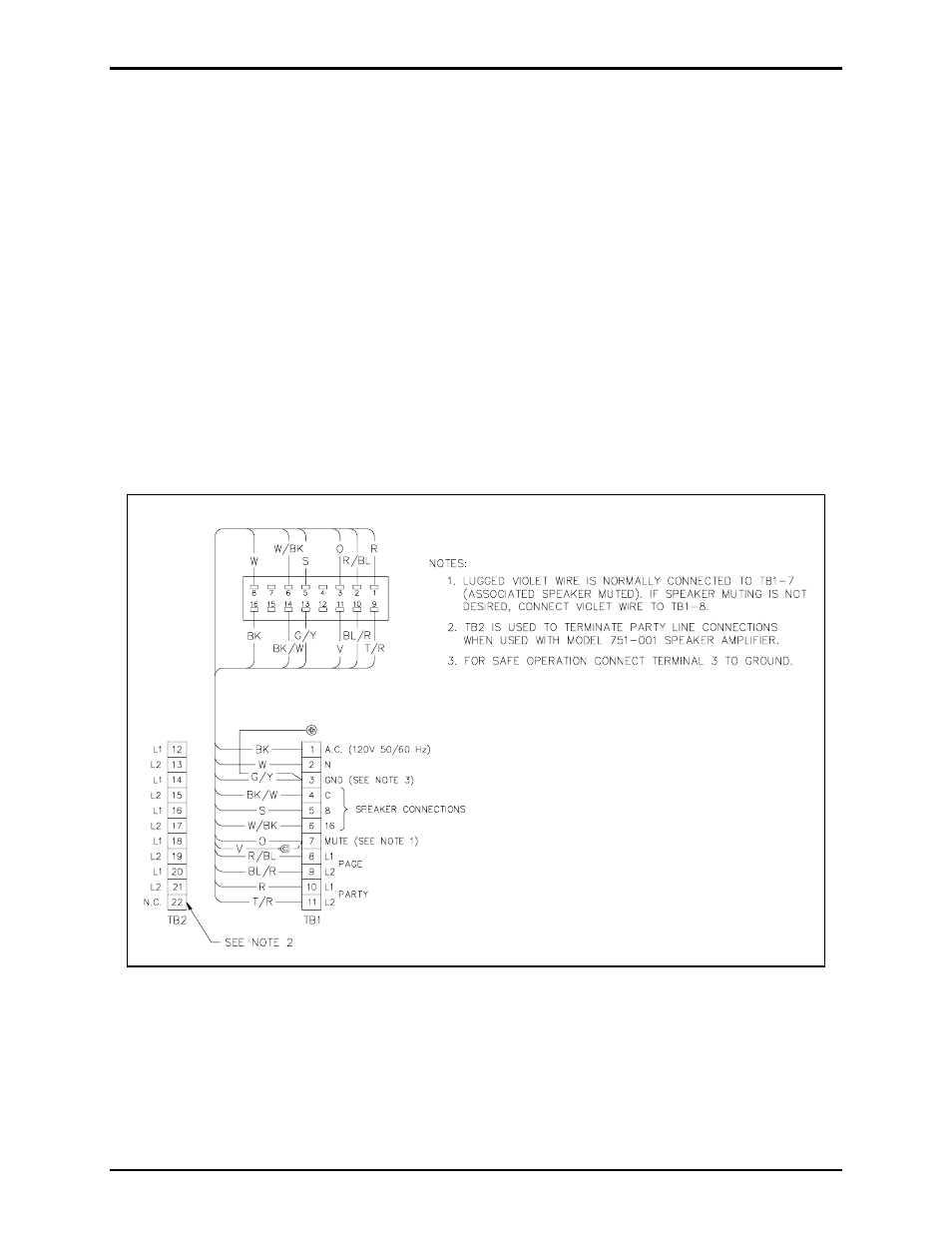 Wiring, Mutual muting | GAI-Tronics 758-001 Weatherproof Speaker Amplifier Enclosure User Manual | Page 4 / 9