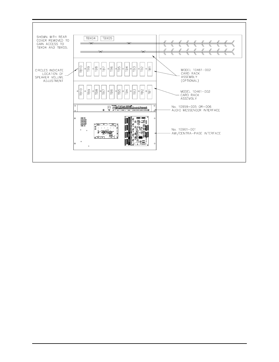 Installation procedure | GAI-Tronics 10461-002 Centra-Page Card Rack User Manual | Page 4 / 8