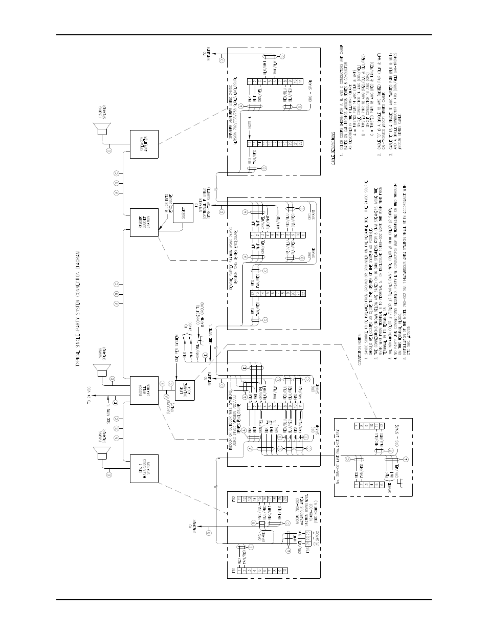 Typical single-party system connection diagram | GAI-Tronics 758-002 24 V DC Weatherproof Speaker Amplifier Enclosure User Manual | Page 9 / 10