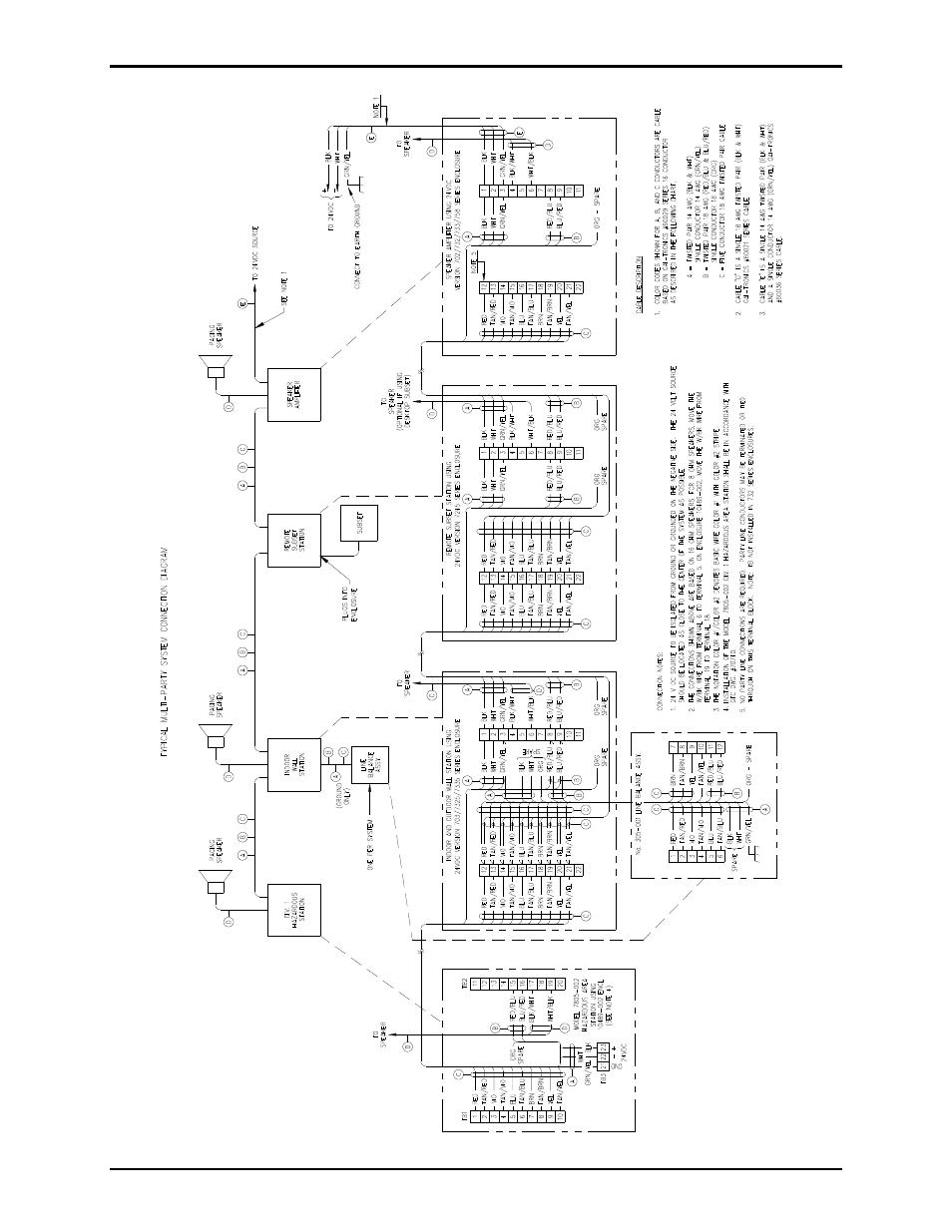 Typical multi-party system connection diagram | GAI-Tronics 7245-003 24 V DC Remote Subset Amplifier Enclosure User Manual | Page 10 / 12