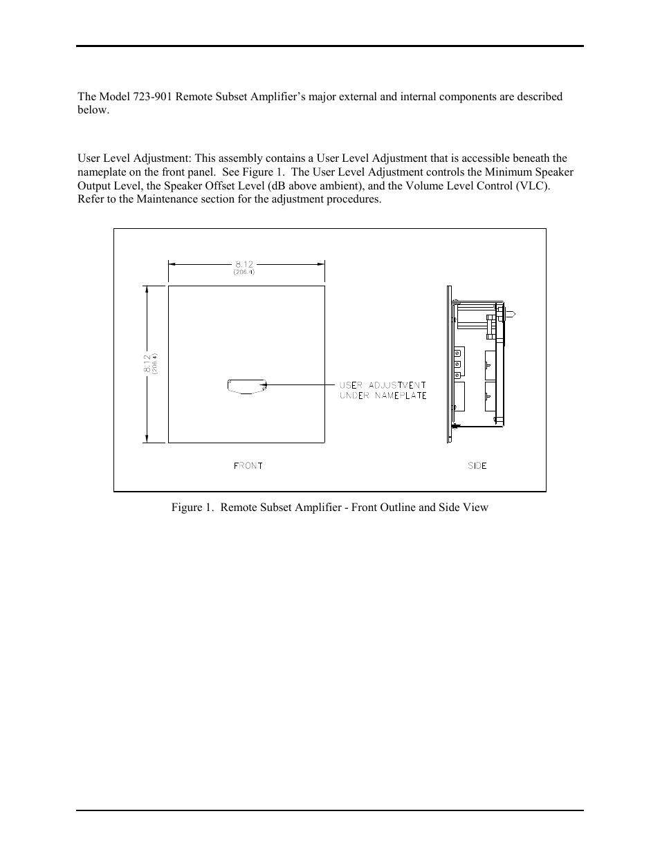 Description of major components, External components | GAI-Tronics 723-901 SmartSeries Remote Subset Amplifier User Manual | Page 3 / 14