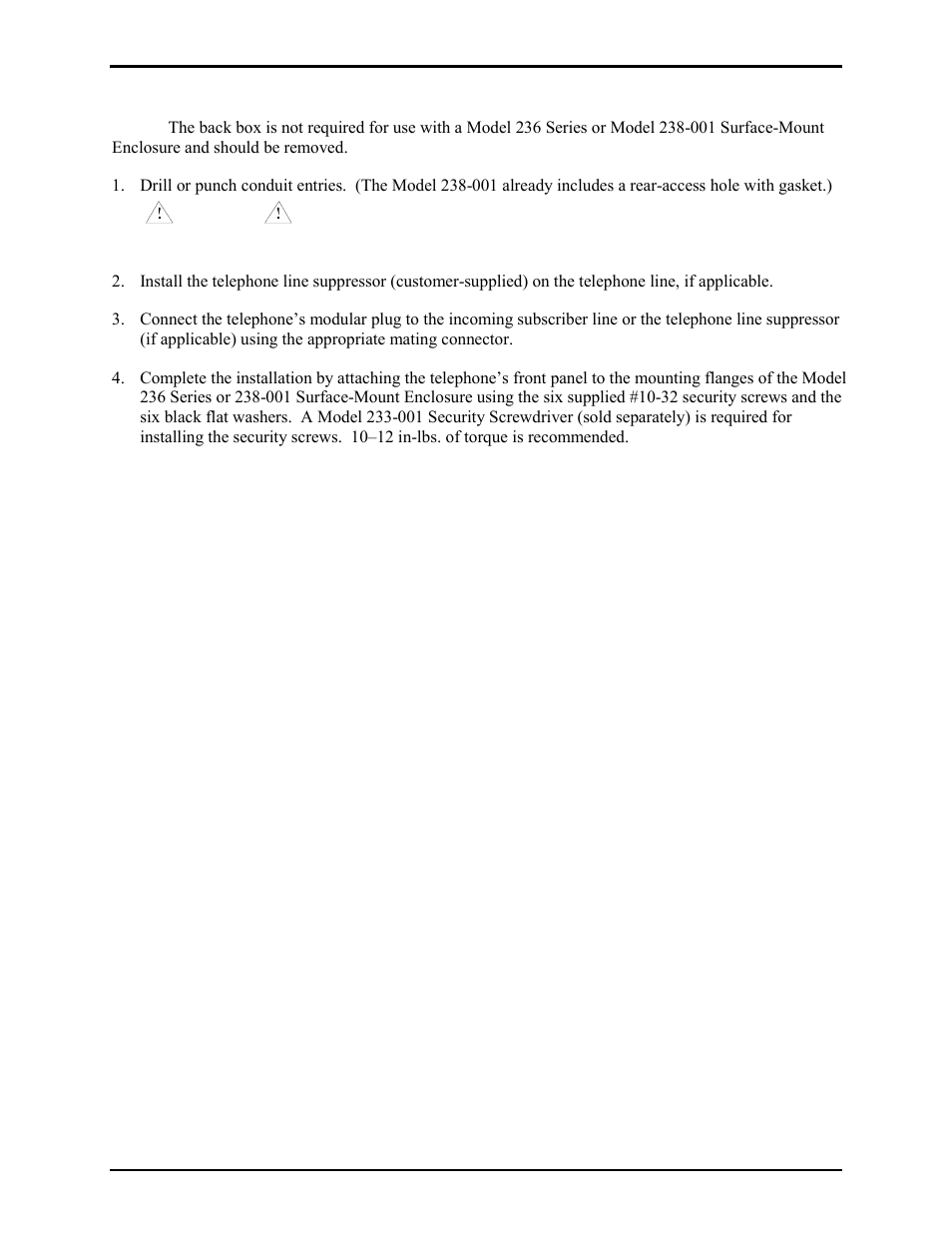 GAI-Tronics 226-001 Industrial Telephones with Keypads User Manual | Page 12 / 19