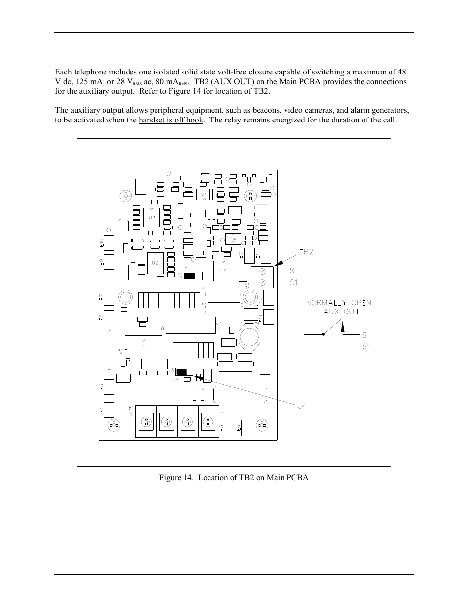 Auxiliary output | GAI-Tronics 227-001 Auto-dial Telephones User Manual | Page 15 / 20