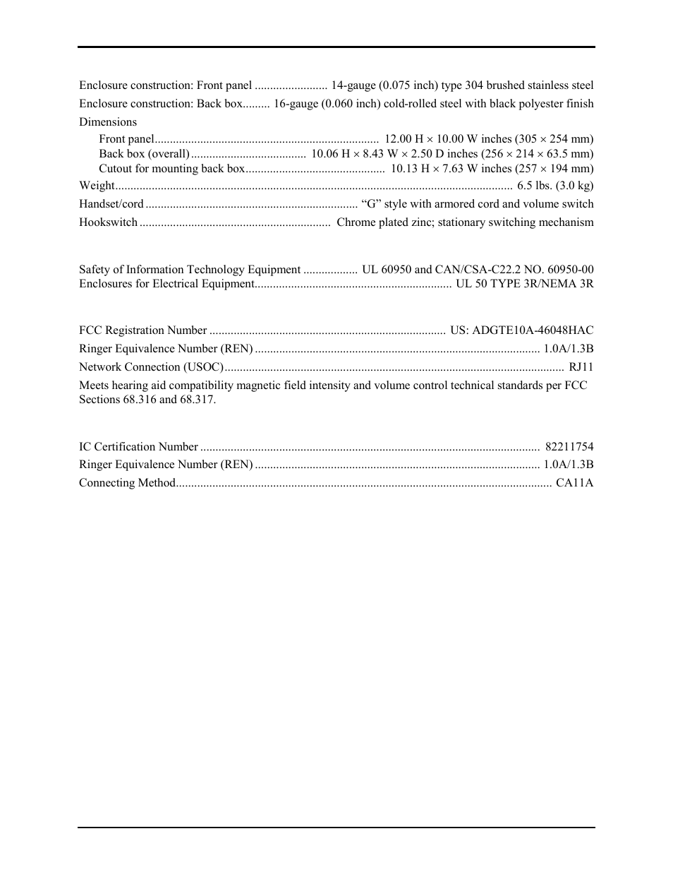 GAI-Tronics 227-001 Auto-dial Telephones User Manual | Page 17 / 20
