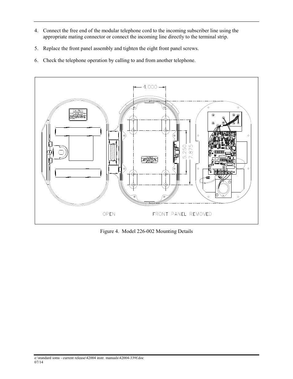 GAI-Tronics 226-002 Div. 2 Industrial Telephons User Manual | Page 8 / 16