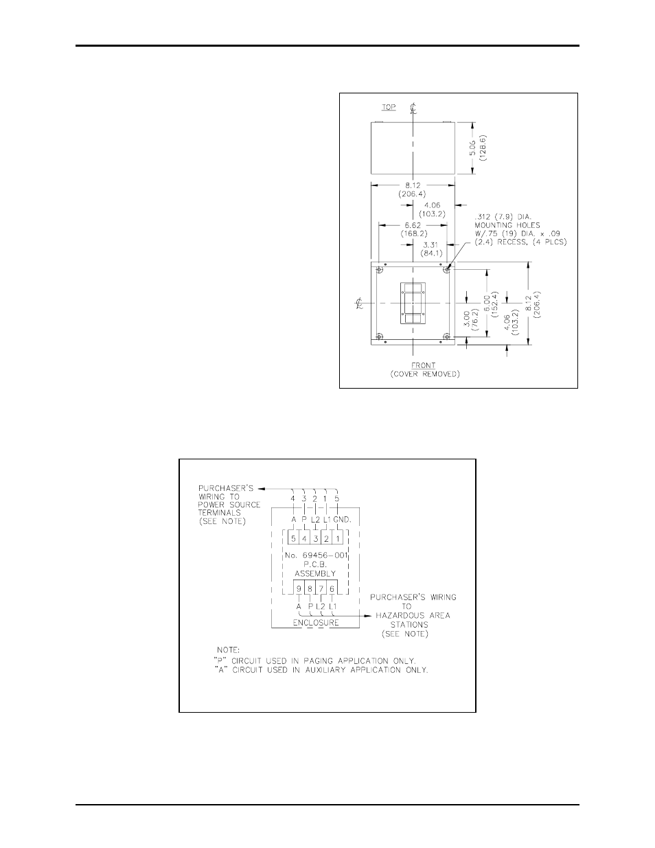 Installation | GAI-Tronics 10439-102 Electrical Safety Barrier for Centra-Page Systems User Manual | Page 2 / 4