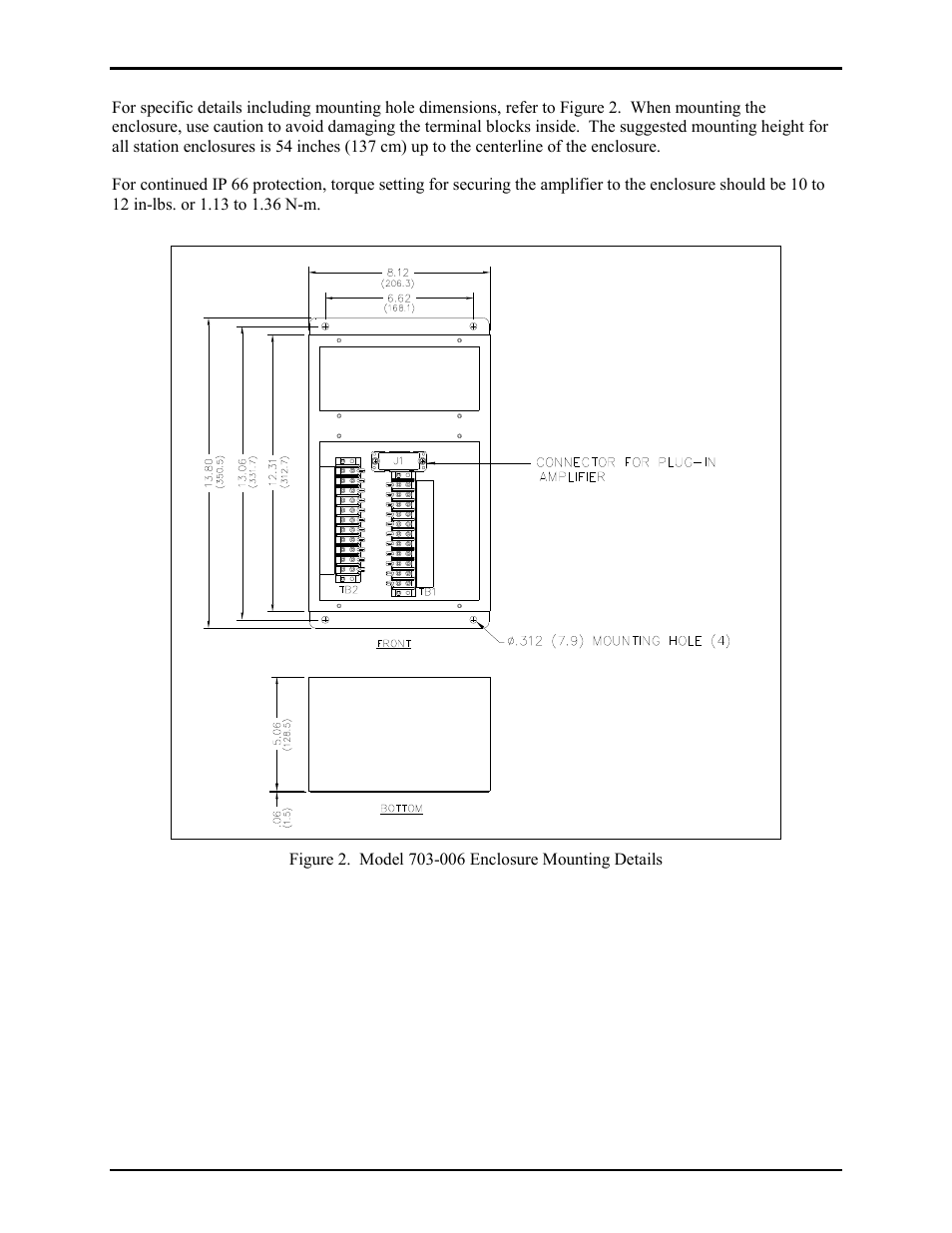GAI-Tronics 703-006 Multi-Party Amplifier Enclosure (ATEX Zone 2/CE Mark) User Manual | Page 4 / 9